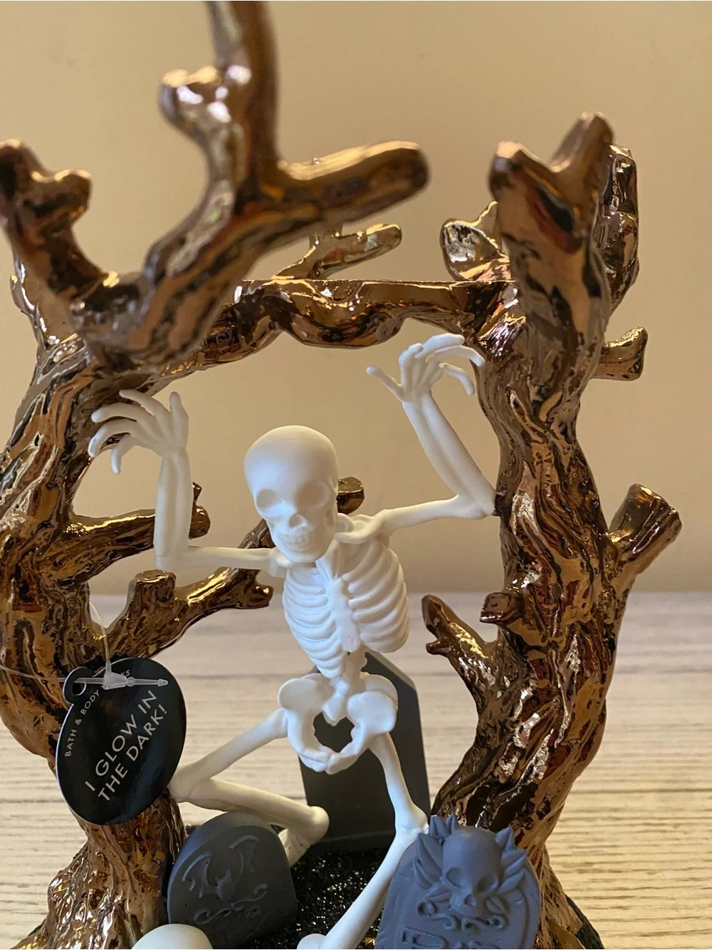 Bath & Body Works Halloween Skeleton Candle Holder